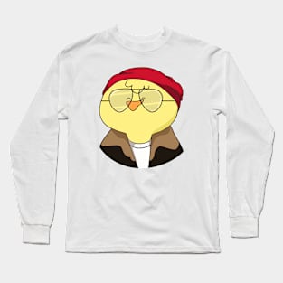 Cool Hipster Chicken Long Sleeve T-Shirt